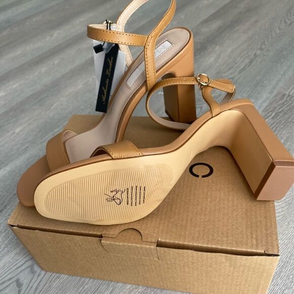 Mango Genuine Leather Sandals Heels - Picture 10 of 16